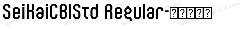 SeiKaiCB1Std Regular字体转换